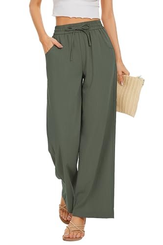 Wayf Women's High-Rise Pleated Wide-Leg Pants