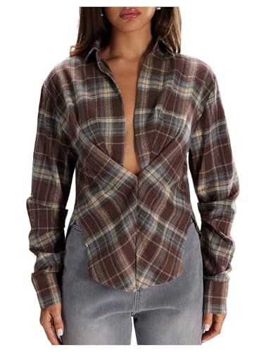 Emma Plaid Button-Up Top | Wayf Clothes